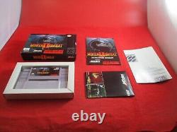 Mortal Kombat II Super Nintendo SNES COMPLET avec boîte manuel jeu FONCTIONNE