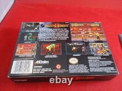 Mortal Kombat II Super Nintendo SNES COMPLET avec boîte manuel jeu FONCTIONNE