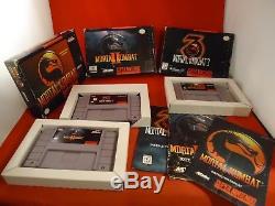 Mortal Kombat I II III (snes Super Nintendo) Complet Avec Box Combat 1 2 3