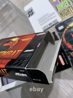 Mortal Kombat Pour Super Nintendo Snes Complet Cib Authentic Par Acclaim