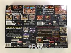 Mortal Kombat + Ultimate + 3 + II Super Lot Nintendo Snes Cib Complet Nm