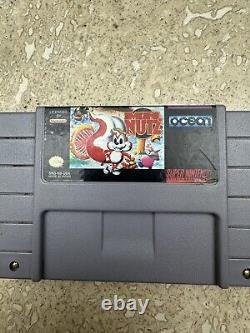 Mr. Nutz Super Nintendo SNES 1994 Ocean Cartouche seule Testée Fonctionne RARE
