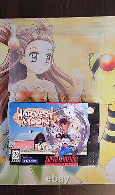 NTSC-U/C SNES Harvest Moon pour Super Nintendo Proche de CIB Vendeur Canadien