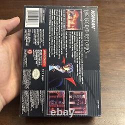 New Open Box Castlevania Dracula X Super Nintendo Snes Complet Et Authentique