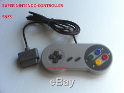 New Super Nintendo Snes Console Système Contrôleur 16 Bits 6ft Retro Control Pad