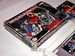 Ninja Warriors Complete In Box Game Pour Le Système Snes Cib De Super Nintendo Console