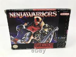 Ninja Warriors Super Nintendo Snes Complet en boîte CIB JEU RARE
