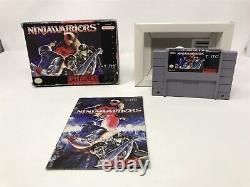 Ninja Warriors Super Nintendo Snes Complet en boîte CIB JEU RARE