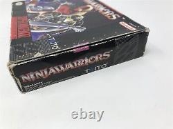 Ninja Warriors Super Nintendo Snes Complet en boîte CIB JEU RARE