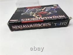 Ninja Warriors Super Nintendo Snes Complet en boîte CIB JEU RARE