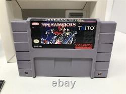 Ninja Warriors Super Nintendo Snes Complet en boîte CIB JEU RARE