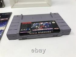 Ninja Warriors Super Nintendo Snes Complet en boîte CIB JEU RARE