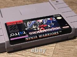 Ninja Warriors Super Nintendo Snes Nettoyé et Testé Authentique