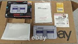 Nintendo 3DS XL Super Nintendo SNES Édition Limitée Complète CIB Avec Jeux