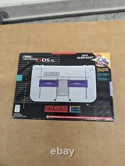 Nintendo 3DS XL Super Nintendo SNES Édition Limitée Complète CIB Avec Jeux