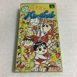 Nintendo Super Famicom Multi Play Volleyball Snes Jeux Vidéo Bon Japon Utilisé
