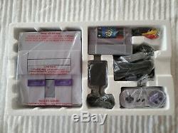 Nouveau Super Nintendo Entertainment System Snes Console Black Box 1ere Sortie