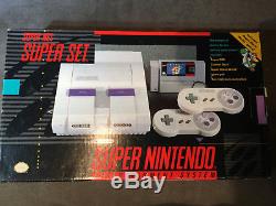 Nouveauté Super Nintendo Snes Launch Edition Gris Console De Jeu Mario World