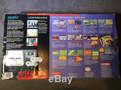 Nouveauté Super Nintendo Snes Launch Edition Gris Console De Jeu Mario World