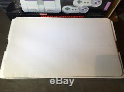 Nouveauté Super Nintendo Snes Launch Edition Gris Console De Jeu Mario World