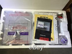 Nouveauté Super Nintendo Snes Launch Edition Gris Console De Jeu Mario World