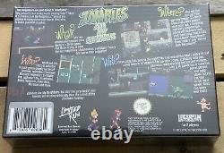 Nouveaux Zombies ont mangé mes voisins Super Nintendo Cartouche grise Édition limitée Limited Run Games SNES