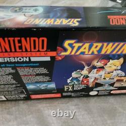 Nr Mint Super Nintendo, Snes, Console Boxed. Bundle Starwing