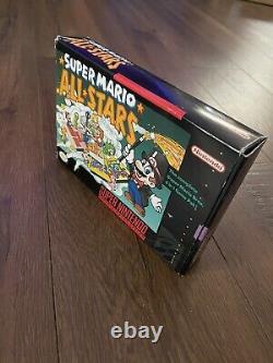 Original Box & Inserts Seulement- Super Mario All Stars Super Nintendo, Snes