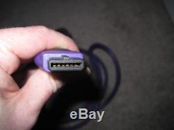Original Monster Cable N64 Gamecube Snes Super Nintendo A / V Rca S-vidéo Violet