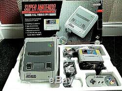 Original Snes Super Nintendo Boxed Avec Mario Panier Et 12 Jeux Boxed