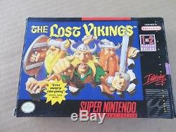 Original The Lost Vikings Super Nintendo Snes Cib Jeux Vidéo Nes Set Freeshipp