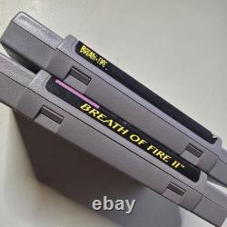 Pack Breath of Fire I & II pour Super Nintendo SNES Authentique Testé