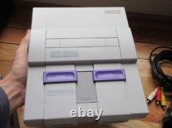Pack Console Super Nintendo SNES DKC 123, Mario Kart, 100% OEM excellent état