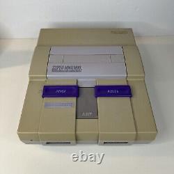 Pack Console Super Nintendo SNES avec 2 Jeux Testés Fonctionne Nouveaux Câbles