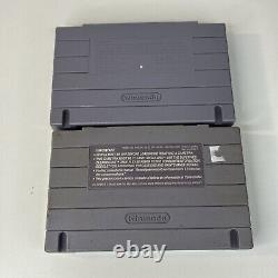 Pack Console Super Nintendo SNES avec 2 Jeux Testés Fonctionne Nouveaux Câbles