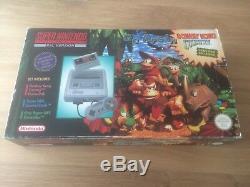 Pack De Console Donkey Kong Country Limited Edition Super Nintendo Snes Rare