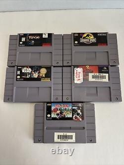 Pack SNES Super Nintendo Entertainment System, 5 jeux! 3 manettes! Extras