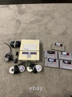 Pack de console Super Nintendo SNES avec 5 jeux et manette de connexion