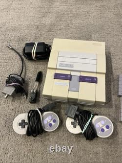Pack de console Super Nintendo SNES avec 5 jeux et manette de connexion
