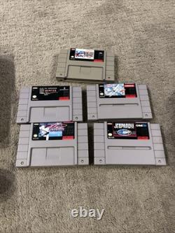 Pack de console Super Nintendo SNES avec 5 jeux et manette de connexion