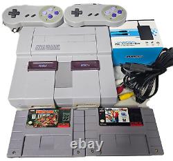 Pack de la console Super Nintendo Entertainment System SNES TESTÉE avec jeux
