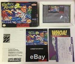 Pocky And Rocky 2 Super Nintendo Snes 100% Cib Complète