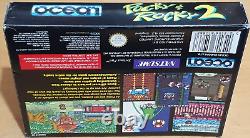 Pocky & Rocky 2 pour Super Nintendo SNES Rare Complet et en Excellent État PAL UKV