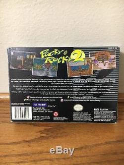 Pocky & Rocky 2 (super Nintendo) Snes Rares! Affaire Complète Cib
