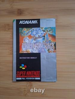Prince of Persia Super Nintendo SNES Jeu Vidéo Boîte CIB (PAL UKV)
