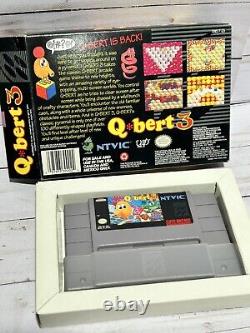 Qbert 3 SNES CIB Super Nintendo Complet en Boîte avec Manuel