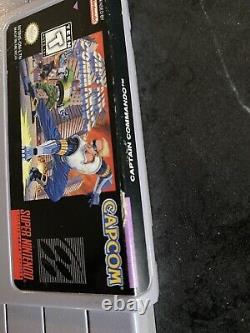 RARE Captain Commando (Super Nintendo SNES 1995) Jeu Authentique & Testé CAPCOM