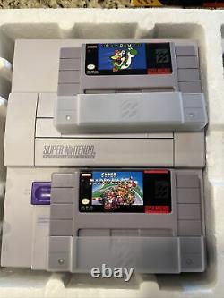 Rare Super Nintendo Snes Console Super Set Super Mario Kart Edition