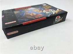 Remplacement de l'étiquette et de la boîte d'origine de Street Fighter Alpha 2 Super Nintendo Snes Cart