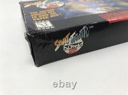 Remplacement de l'étiquette et de la boîte d'origine de Street Fighter Alpha 2 Super Nintendo Snes Cart